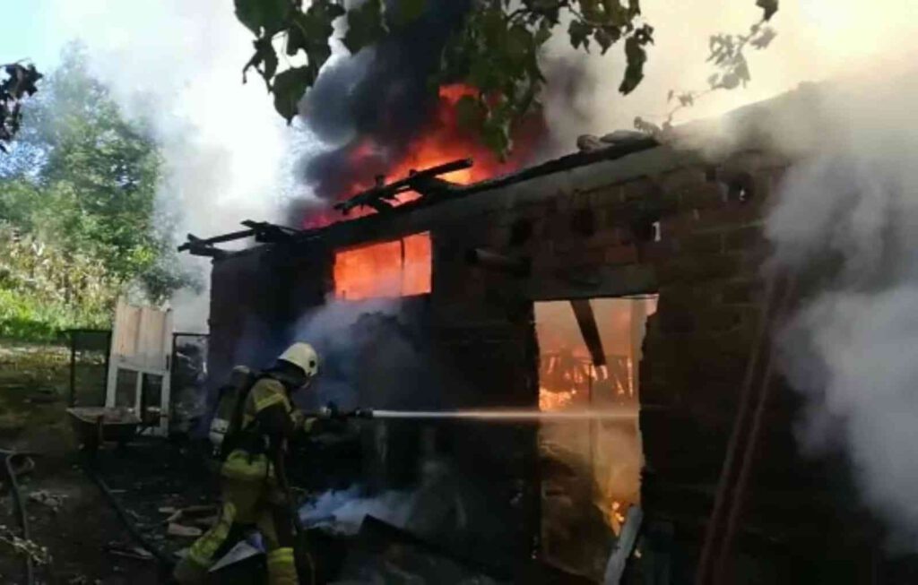 Depoda yangın korkuttu