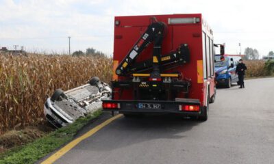 Takla attı ama burnu bile kanamadı