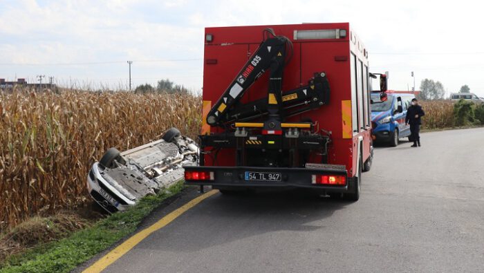 Takla attı ama burnu bile kanamadı