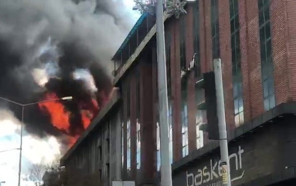 Erzurum’da korkutan yangın