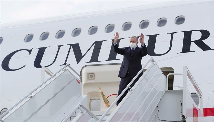 Cumhurbaşkanı Erdoğan Türkmenistan’a gitti