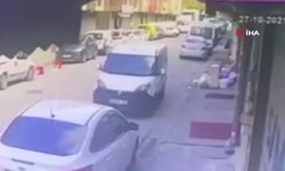 İş yerine silahlı saldırı kamerada