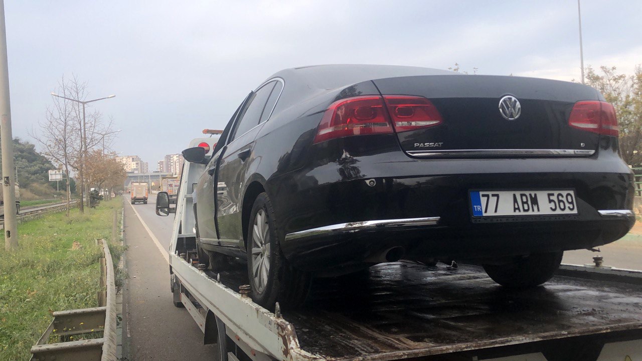 Kaza yapan araçta uyuşturucu bulundu