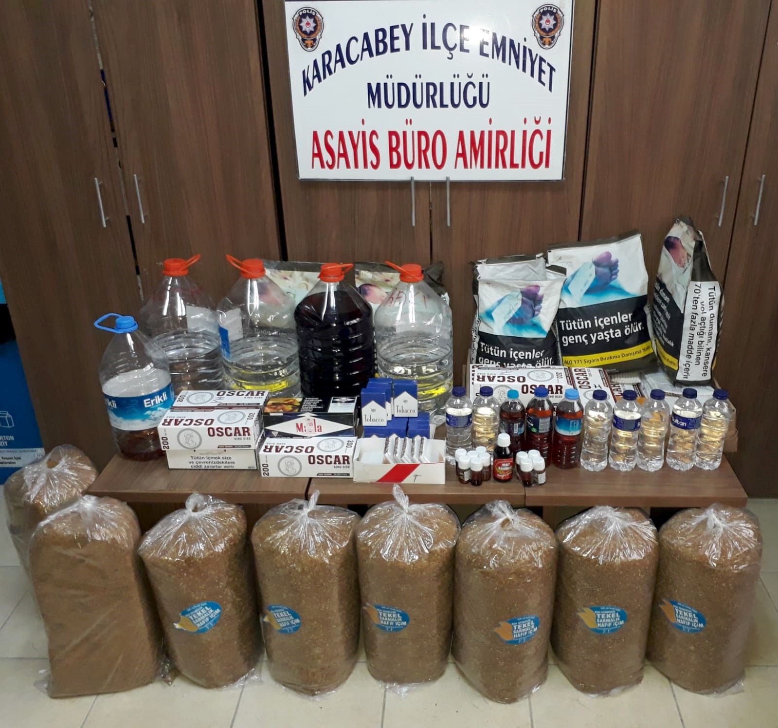 Sahte içki ve kaçak sigara operasyonu