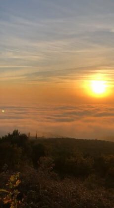 Sis, kartpostallık görüntüler oluşturdu