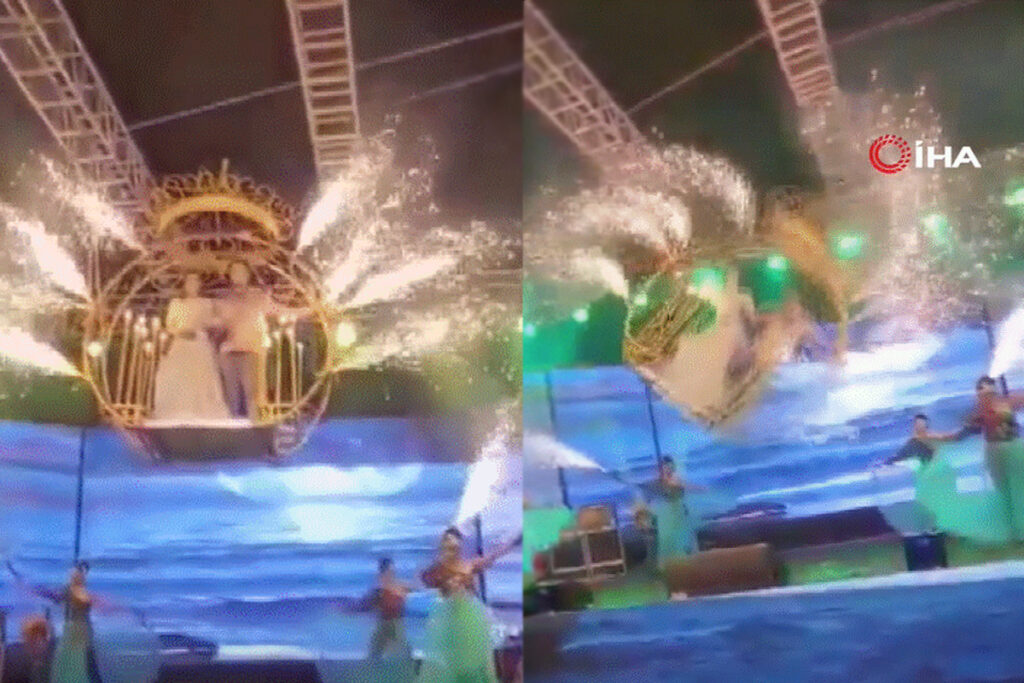 Metrelerce yüksekten yere çakıldılar