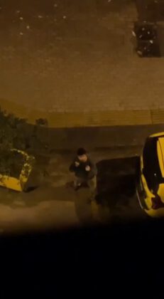 Gölge boksu mahalleliyi kızdırdı!