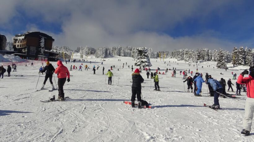 Uludağ’da hafta sonu yoğunluğu