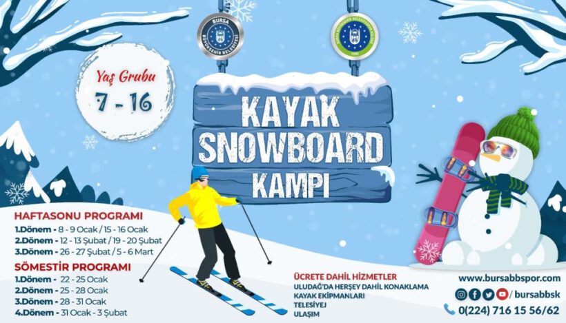 Büyükşehir Belediyespor’dan kayak kampları