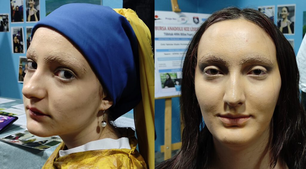 İşte Bursalı Mona Lisa ve İnci Küpeli Kız