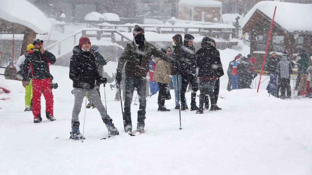 Uludağ’da pistler doldu taştı