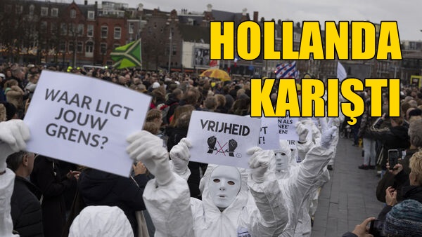 Covid-19 protestosunda binler sokakta