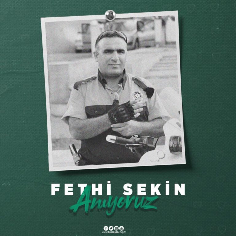 Bursaspor, Fethi Sekin’i unutmadı