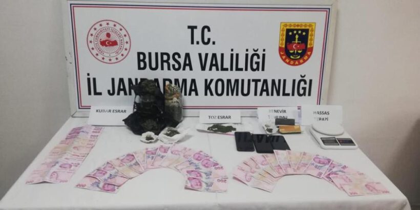 Bursa’da bir buçuk kilo uyuşturucu ele geçirildi