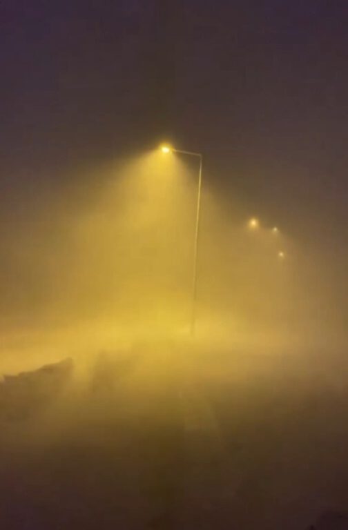 Uludağ’da kar fırtınası kamerada!