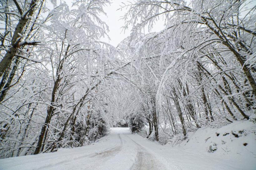 Kestel’de kartpostallık kar manzaraları