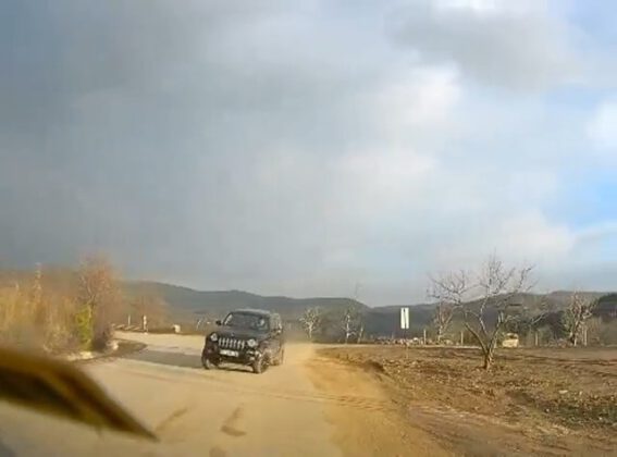 Araç içi güvenlik kamerasına yansıyan o görüntü