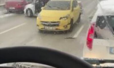 Bursa’da yollar buz pistine döndü!