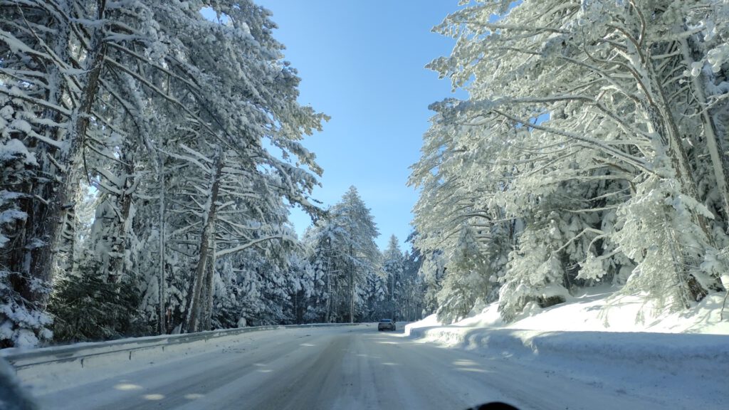 Uludağ yolunda görsel şölen