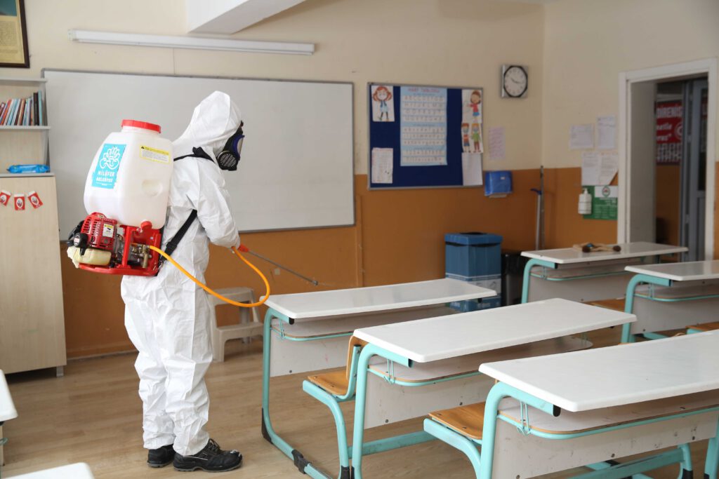 Okullarda kapsamlı dezenfeksiyon çalışması