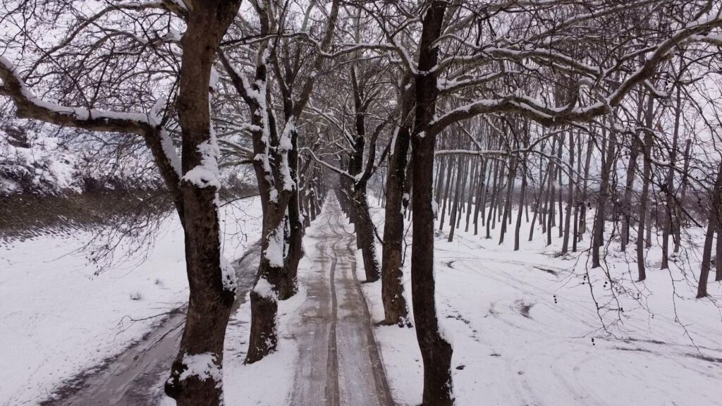 Kestel’de kar yağışı sonrası kartpostallık görüntüler