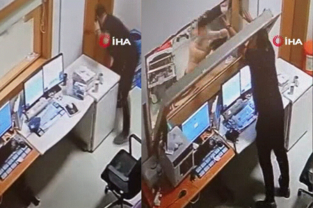 Hastanede dehşet anları! İki güvenlik görevlisi yaralandı