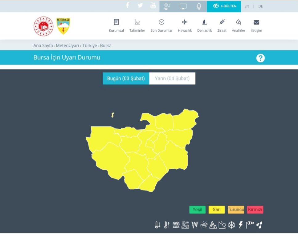 Meteorolojiden Bursa için son dakika uyarısı!