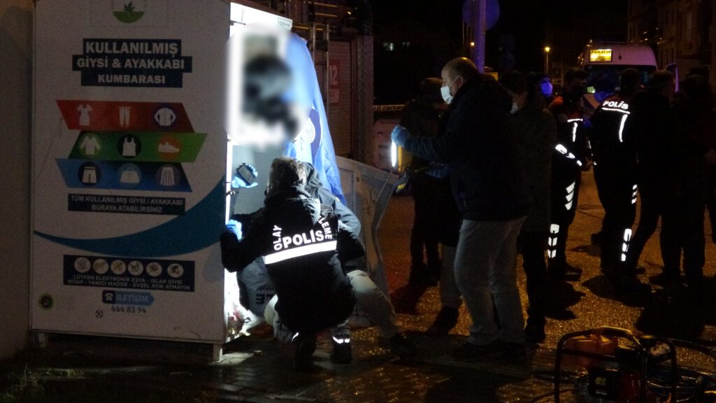 Bursa’da korkunç olay! Kullanılmış giysi kutusuna sıkışıp öldü