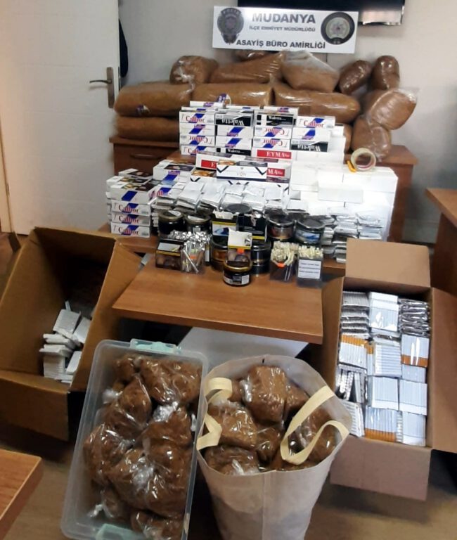 Mudanya’da kaçak sigaraya geçit yok
