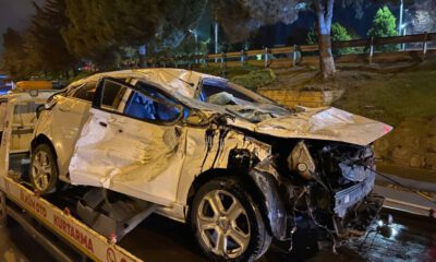 Bursa’da uygulamadan kaçan otomobil takla attı! 3 yaralı