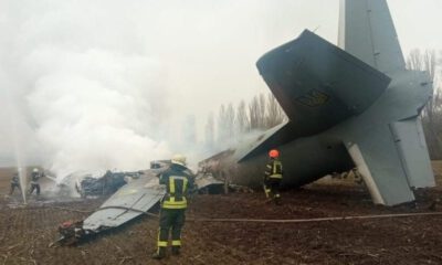 Kiev’de Ukrayna askeri uçağı düştü: 5 ölü