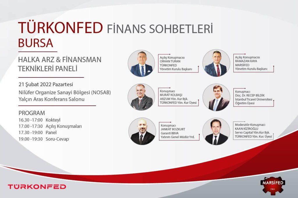 Bursa, Türkonfed Finans Sohbetleri’ne ev sahipliği yapmaya hazırlanıyor