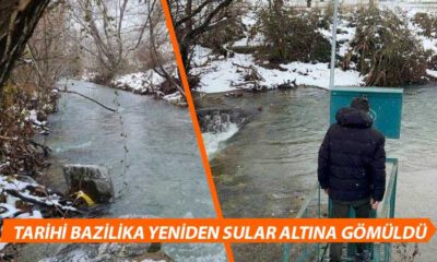 İznik’te tarihi bazilika yeniden sulara gömüldü