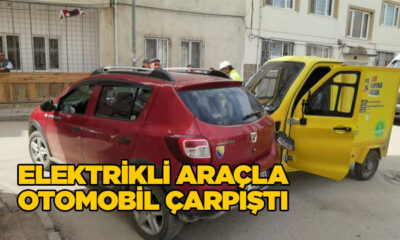 Otomobil ile elektrikli araç çarpıştı: 1 yaralı