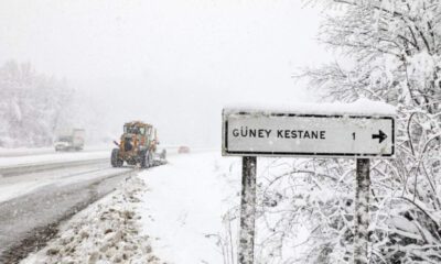Bursa-İstanbul istikametinde ulaşıma kar engeli