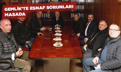 Gemlik esnafının sorunları mercek altında