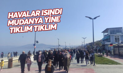 Güzel havayı görenler Mudanya’ya akın etti