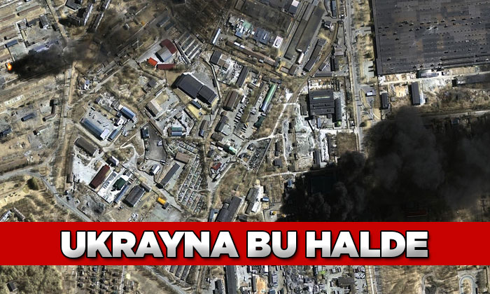 Rusya’nın saldırıları sonrası Ukrayna uydudan görüntülendi