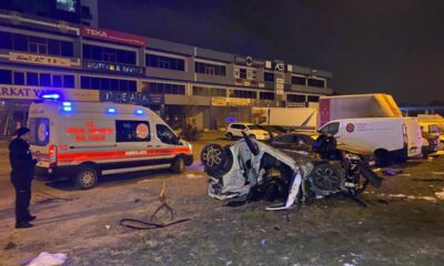 Bursa’da otomobil takla attı! Feci kazada 2 ölü