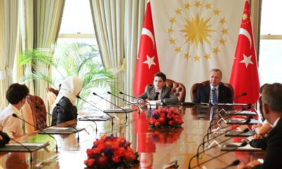 Cumhurbaşkanı Erdoğan çocukları kabul etti