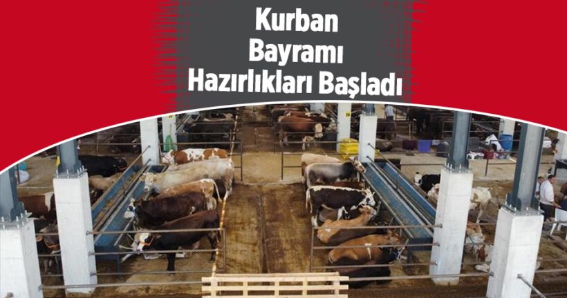 İnegöl hayvan pazarında hazırlıklar başladı