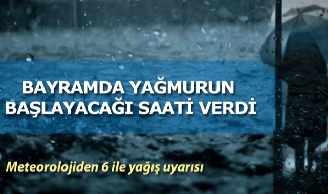 Meteorolojiden 6 ile uyarı