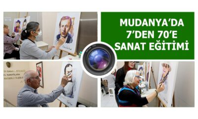 Mudanya’da 7’den 70’e sanat eğitimi