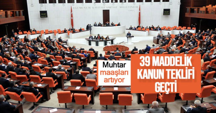 Yeni vergi ve ekonomi teklifi TBMM’den geçti