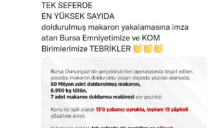 Türkiye tarihinde ilk olan operasyon Bursa’da gerçekleşti