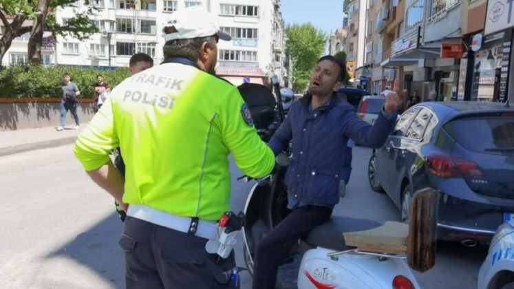 Bursa’da 3 bin 287 TL ceza yiyen sürücü şov yaptı