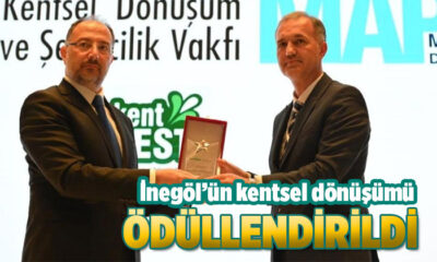 İnegöl’ün kentsel dönüşüm projesi ödülle başladı