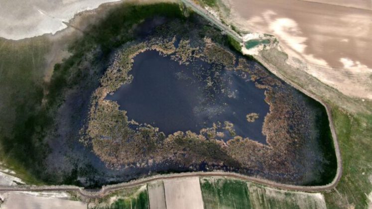 Koruma altındaki göl son görüntüsü ile şaşırttı