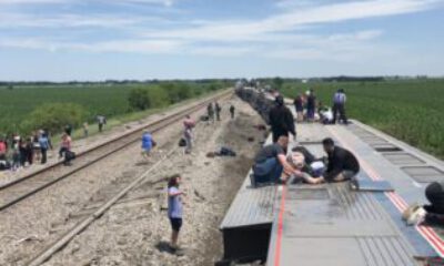 ABD’de 243 yolcu bulunan tren raydan çıktı: En az 3 ölü