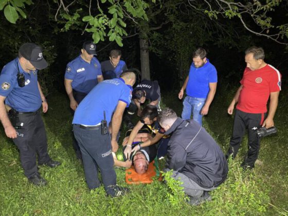 Bursa’da dengesini kaybeden şahıs uçurumdan düştü